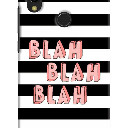 Blah Blah Blah Redmi 7 Hard Case Back Cover by Casekaro