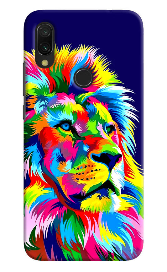 Vector Art Lion Redmi 7 Hard Case Back Cover by Casekaro