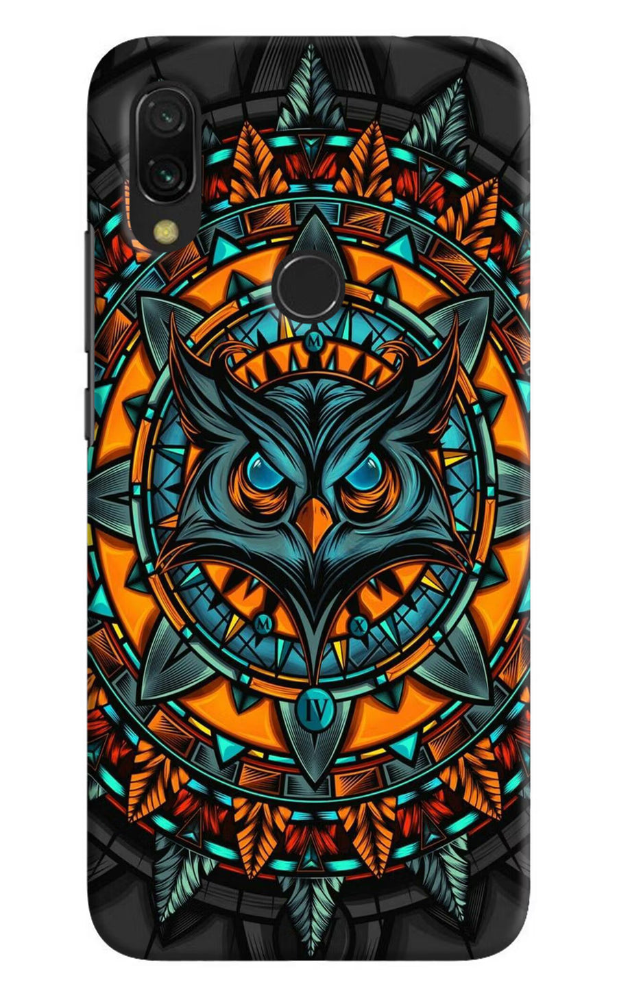Angry Owl Art Redmi 7 Back Cover, Hard case