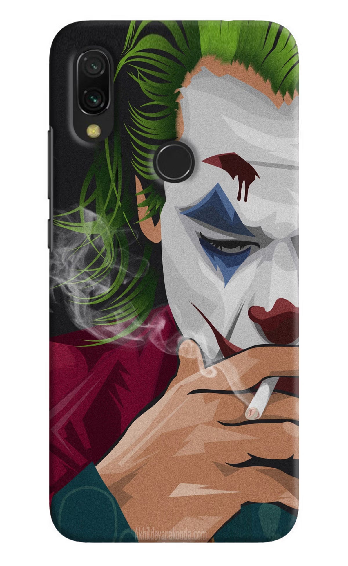 Joker Smoking Redmi 7 Hard Case Back Cover by Casekaro