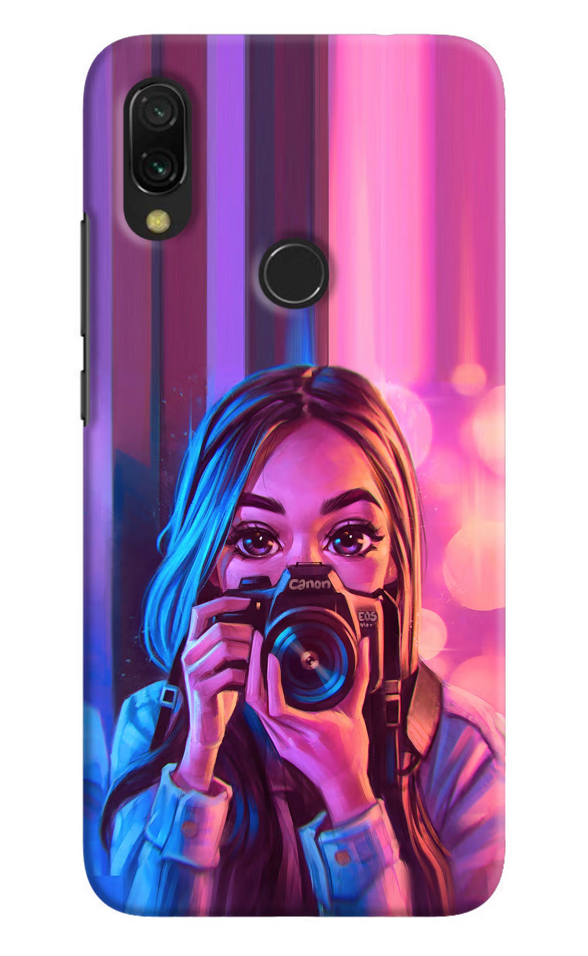 Girl Photographer Redmi 7 Hard Case Back Cover by Casekaro
