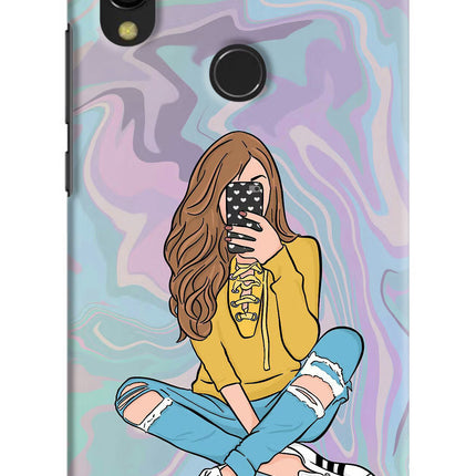 Selfie Girl Redmi 7 Hard Case Back Cover by Casekaro