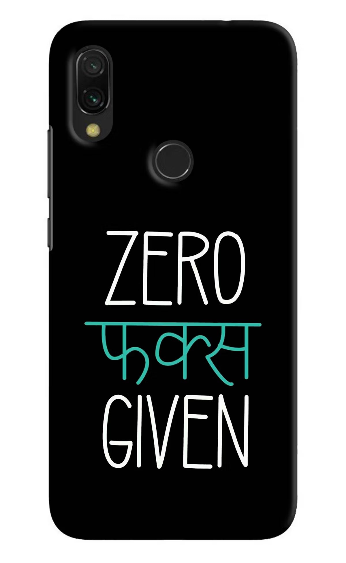 Zero Fucks Given Redmi 7 Hard Case Back Cover by Casekaro