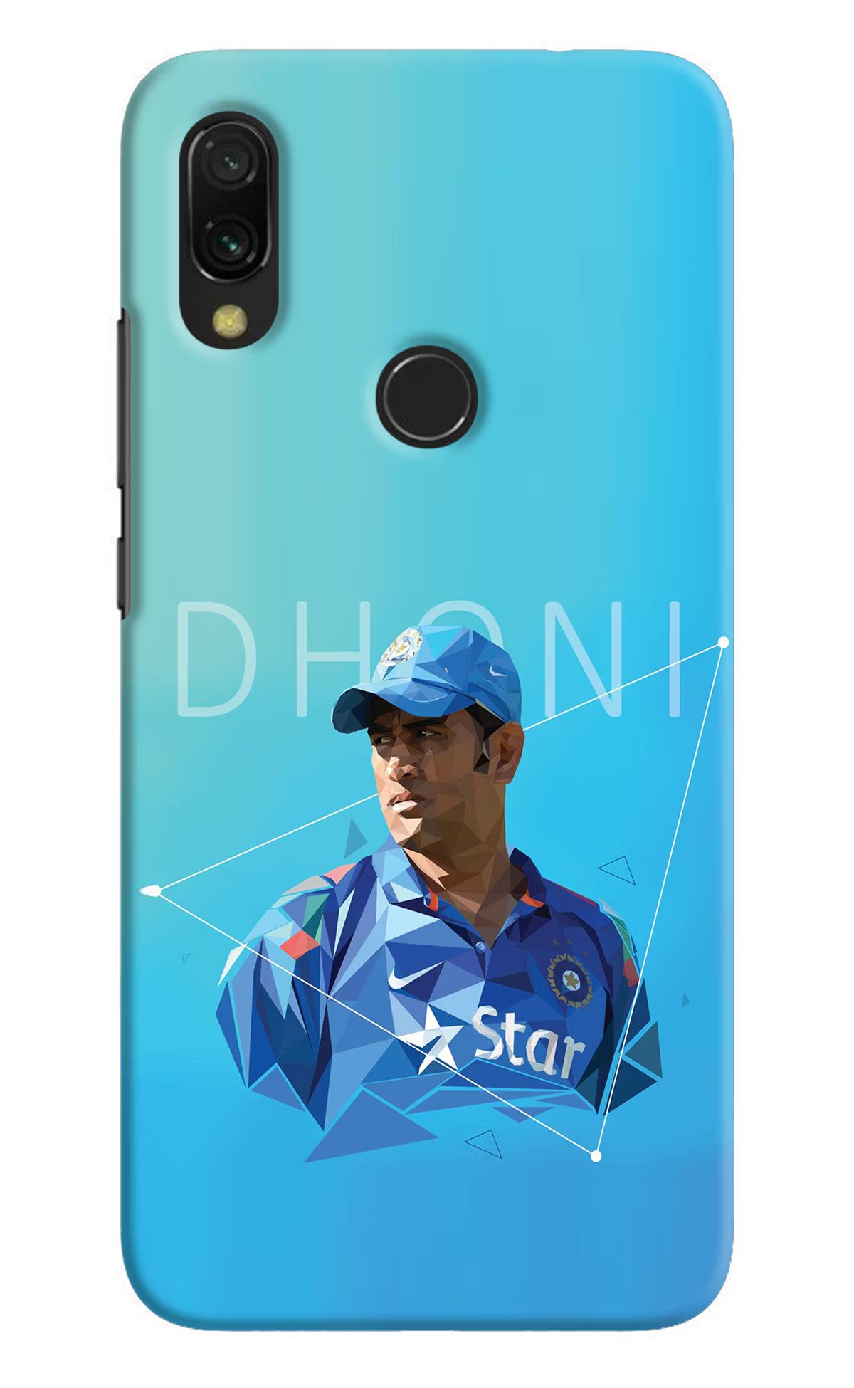 Dhoni Artwork Redmi 7 Hard Case Back Cover by Casekaro