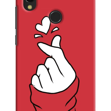 Korean Love Sign Redmi 7 Hard Case Back Cover by Casekaro