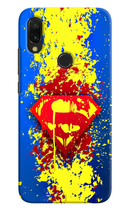 Superman logo Redmi 7 Hard Case Back Cover by Casekaro