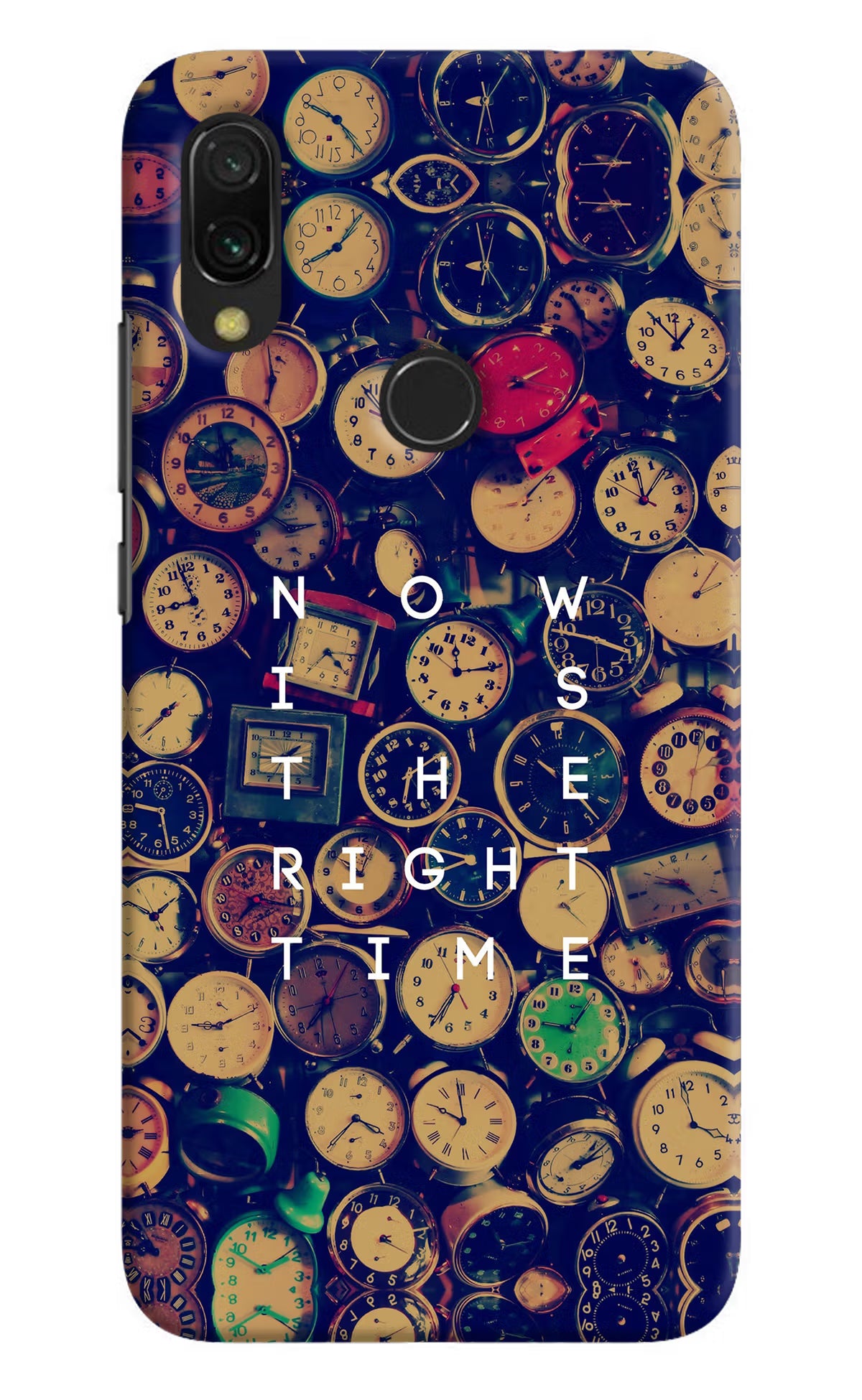 Now is the Right Time Quote Redmi 7 Hard Case Back Cover by Casekaro