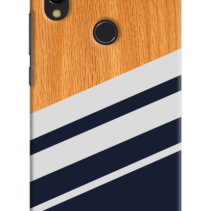 Blue and white wooden Redmi 7 Hard Case Back Cover by Casekaro
