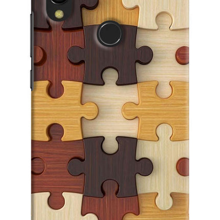 Wooden Puzzle Redmi 7 Hard Case Back Cover by Casekaro