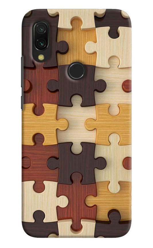 Wooden Puzzle Redmi 7 Hard Case Back Cover by Casekaro