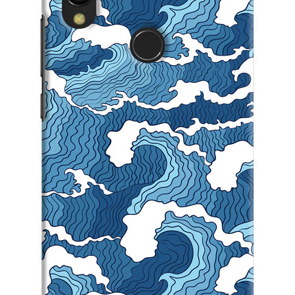 Blue Waves Redmi 7 Hard Case Back Cover by Casekaro
