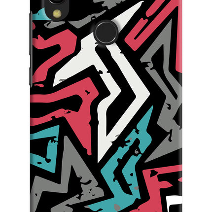 Geometric Graffiti Redmi 7 Hard Case Back Cover by Casekaro