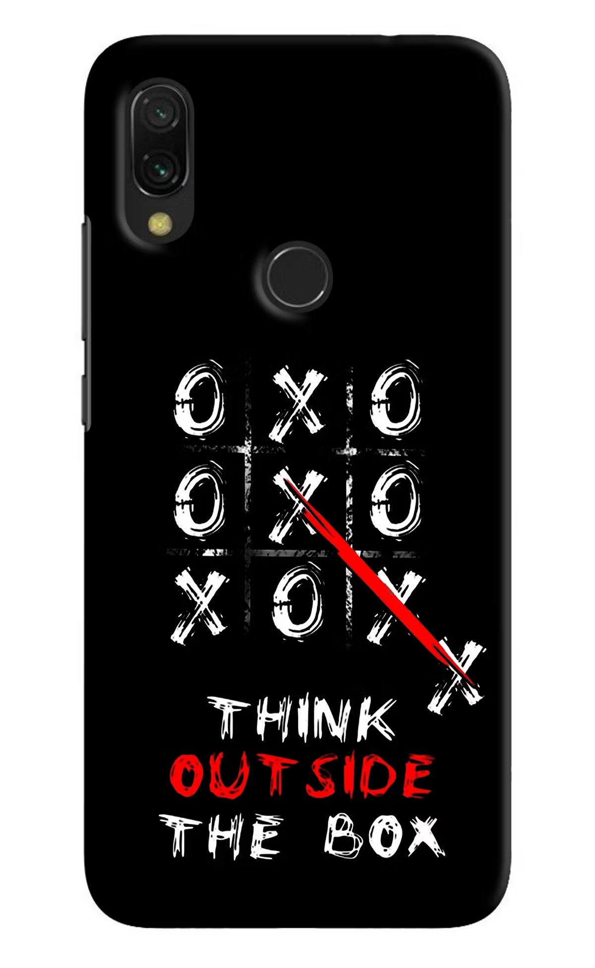 Think out of the BOX Redmi 7 Hard Case Back Cover by Casekaro