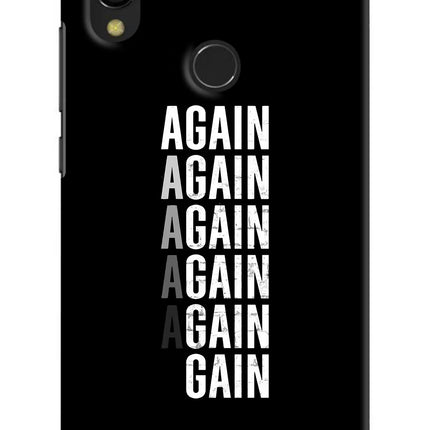 Again Again Gain Redmi 7 Hard Case Back Cover by Casekaro