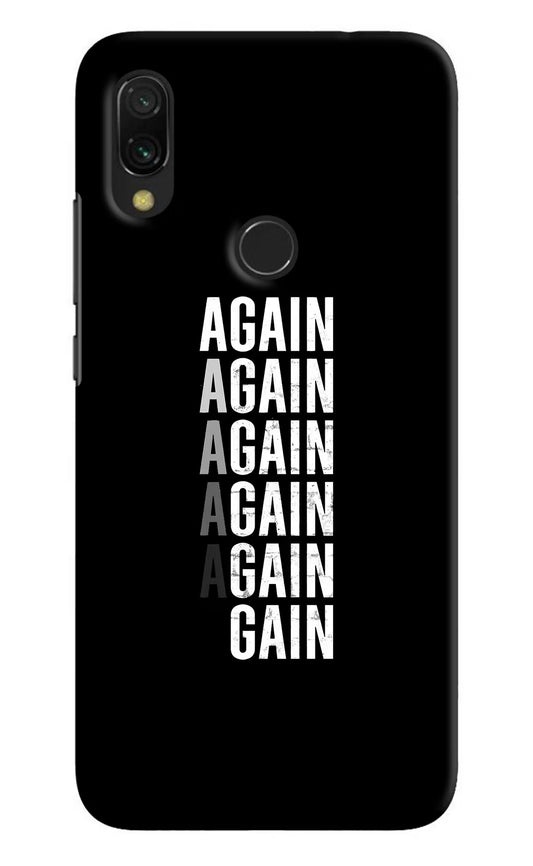 Again Again Gain Redmi 7 Hard Case Back Cover by Casekaro