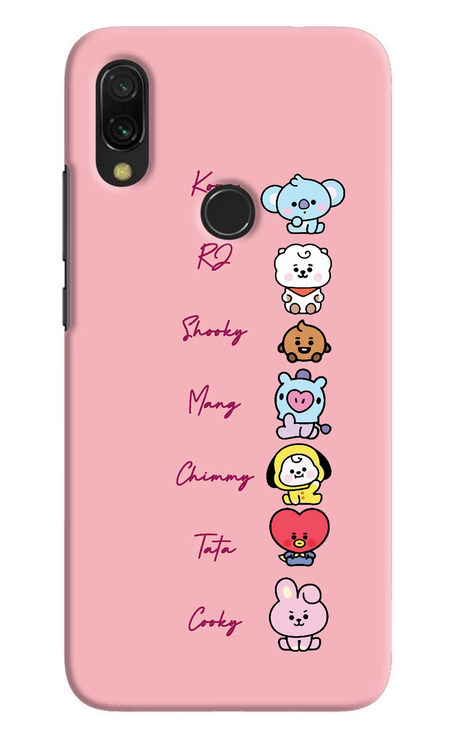 BTS names Redmi 7 Back Cover, Hard case