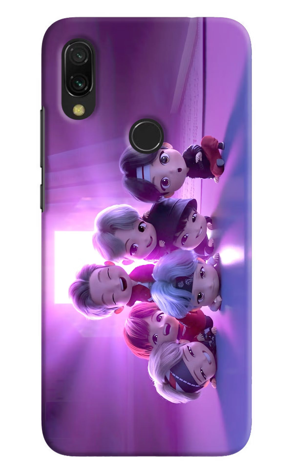 BTS Chibi Redmi 7 Hard Case Back Cover by Casekaro
