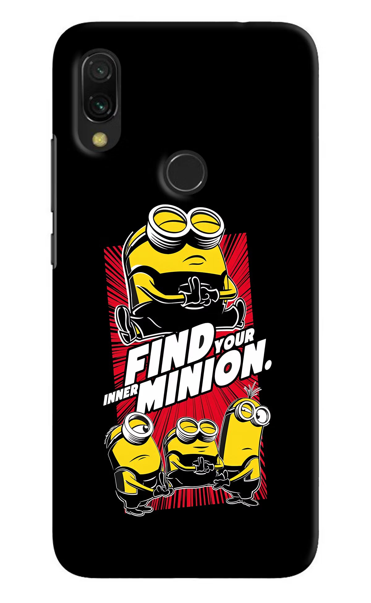Find your inner Minion Redmi 7 Hard Case Back Cover by Casekaro