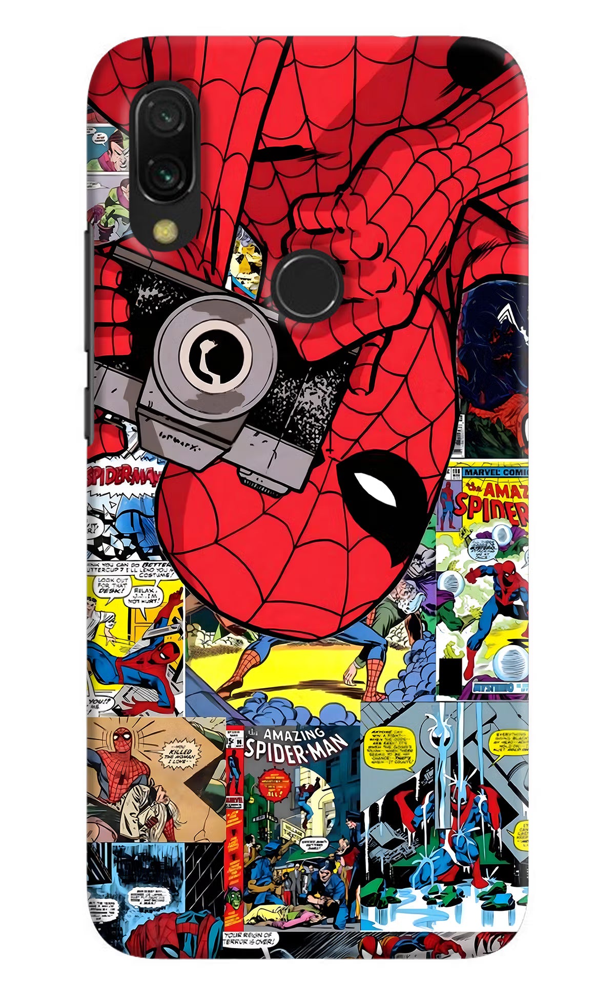 Spider Man Redmi 7 Hard Case Back Cover by Casekaro