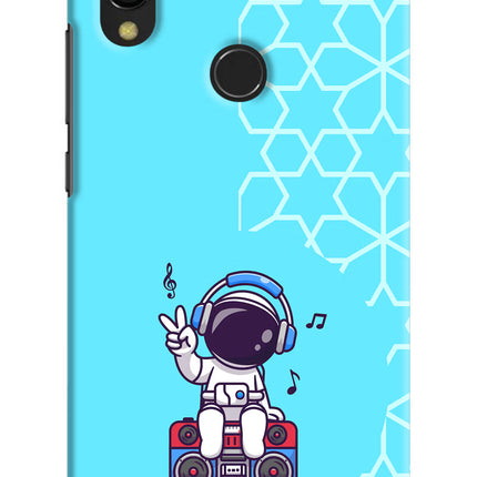 Cute Astronaut Chilling Redmi 7 Hard Case Back Cover by Casekaro
