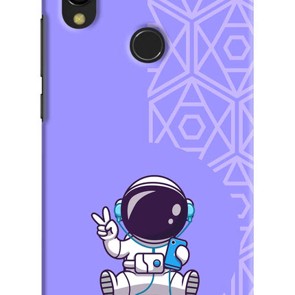 Cute Astronaut Chilling Redmi 7 Hard Case Back Cover by Casekaro