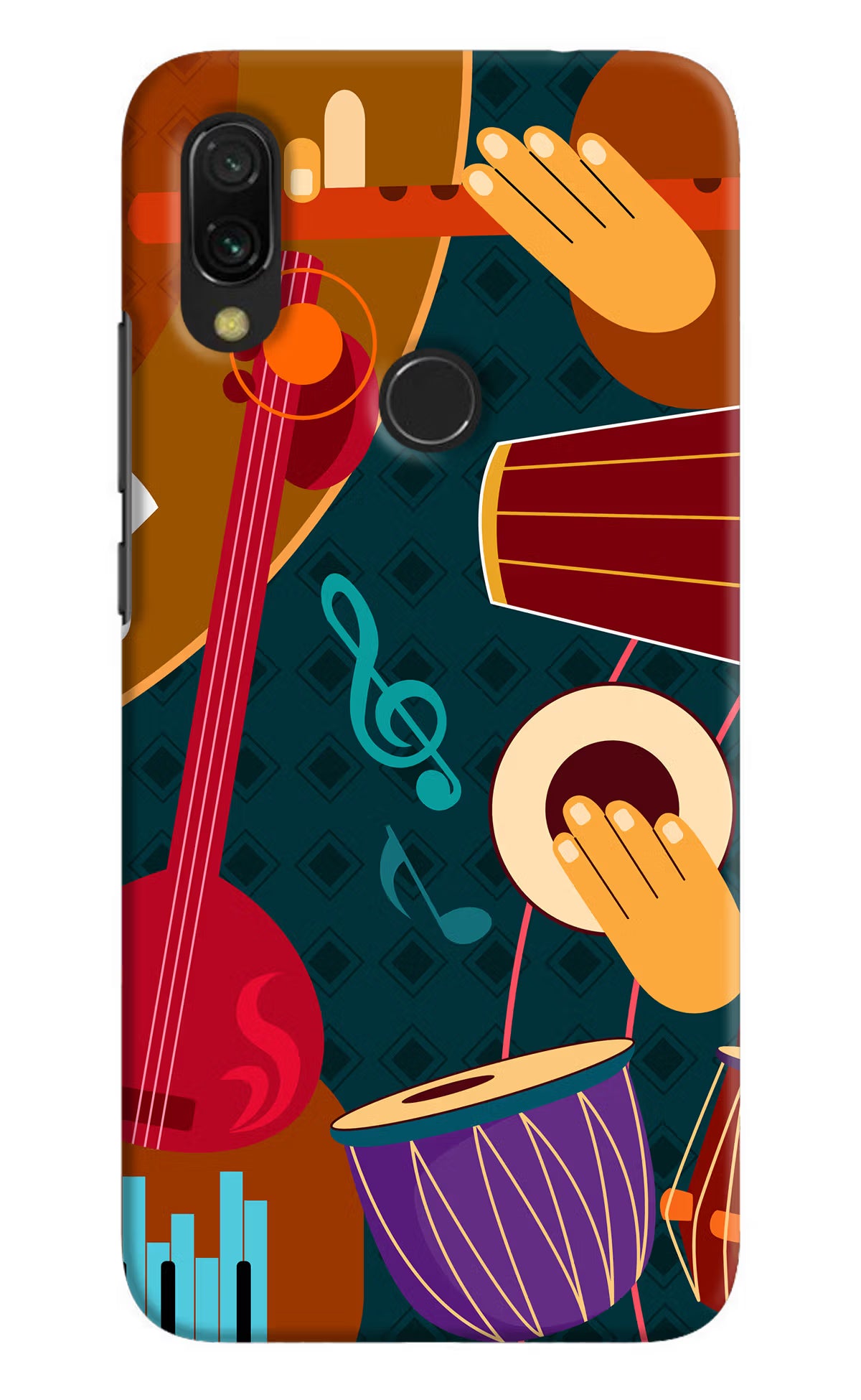 Music Instrument Redmi 7 Hard Case Back Cover by Casekaro