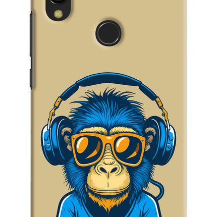 Monkey Headphone Redmi 7 Hard Case Back Cover by Casekaro