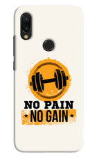 No Pain No Gain Redmi 7 Hard Case Back Cover by Casekaro
