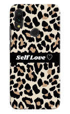 Leopard Print Self Love Redmi 7 Hard Case Back Cover by Casekaro