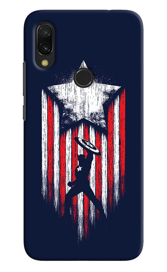 Captain America Marvel Art Redmi 7 Back Cover