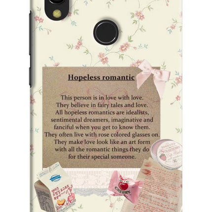 Hopeless Romantic Redmi 7 Hard Case Back Cover by Casekaro