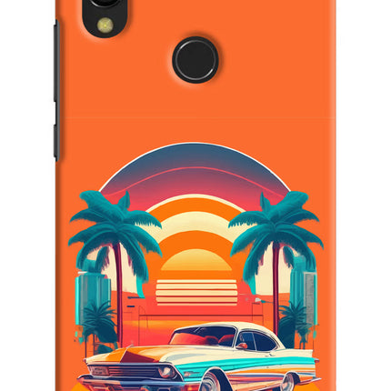 Palm Drive 80s Redmi 7 Hard Case Back Cover by Casekaro