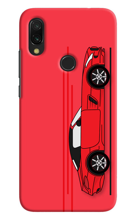 Red Velocity Redmi 7 Hard Case Back Cover by Casekaro