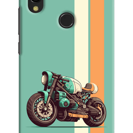 Striped Moto Drift Redmi 7 Hard Case Back Cover by Casekaro