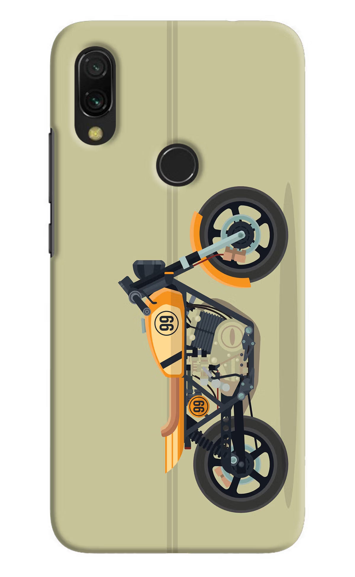 Vertical Speedster Redmi 7 Hard Case Back Cover by Casekaro