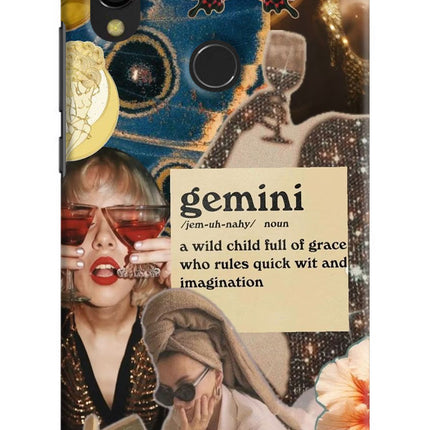 Gemini Zodiac Redmi 7 Hard Case Back Cover by Casekaro