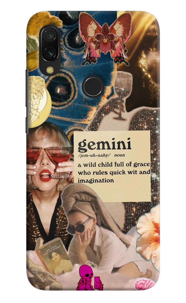 Gemini Zodiac Redmi 7 Hard Case Back Cover by Casekaro