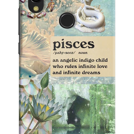 Pisces Zodiac Redmi 7 Hard Case Back Cover by Casekaro