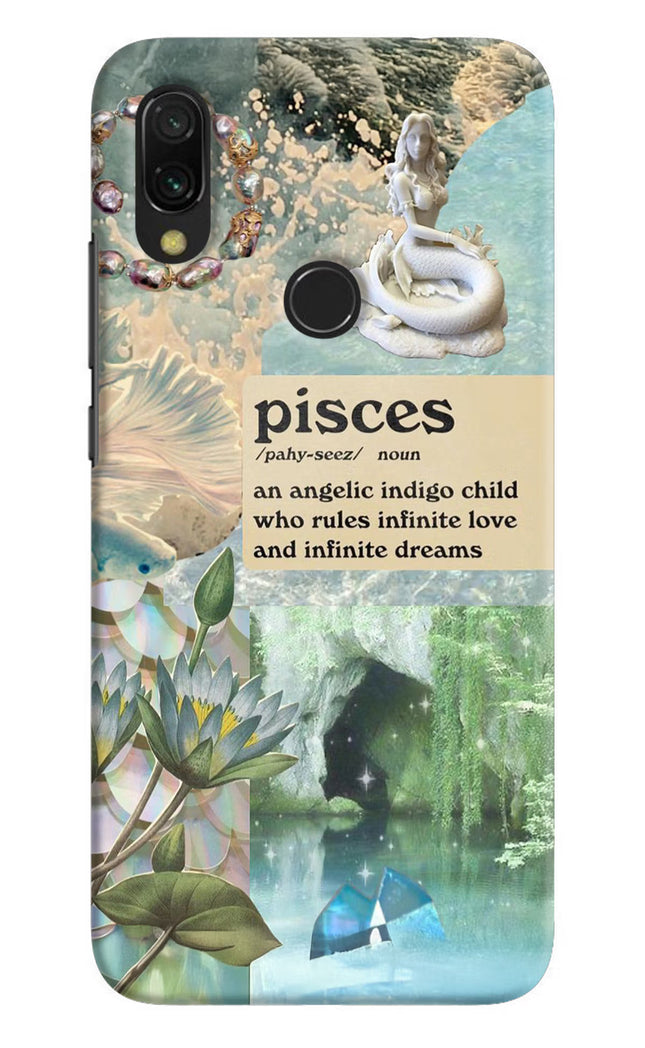 Pisces Zodiac Redmi 7 Hard Case Back Cover by Casekaro