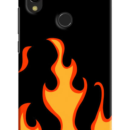Fired Up – Black Redmi 7 Hard Case Back Cover by Casekaro