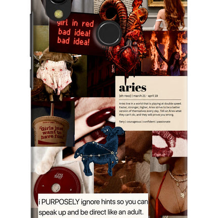 Zodiac Aries Redmi 7 Hard Case Back Cover by Casekaro