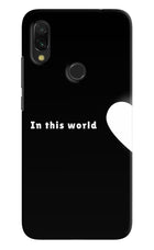 This World Redmi 7 Hard Case Back Cover by Casekaro
