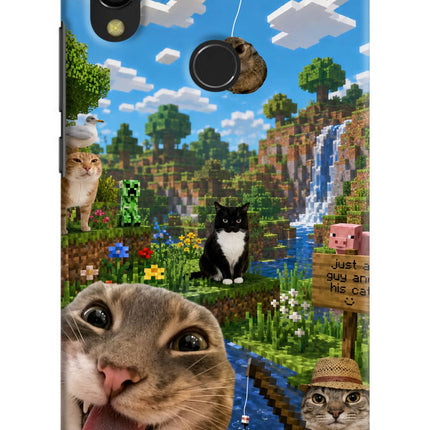 Minecraft Cat Chaos Redmi 7 Hard Case Back Cover by Casekaro
