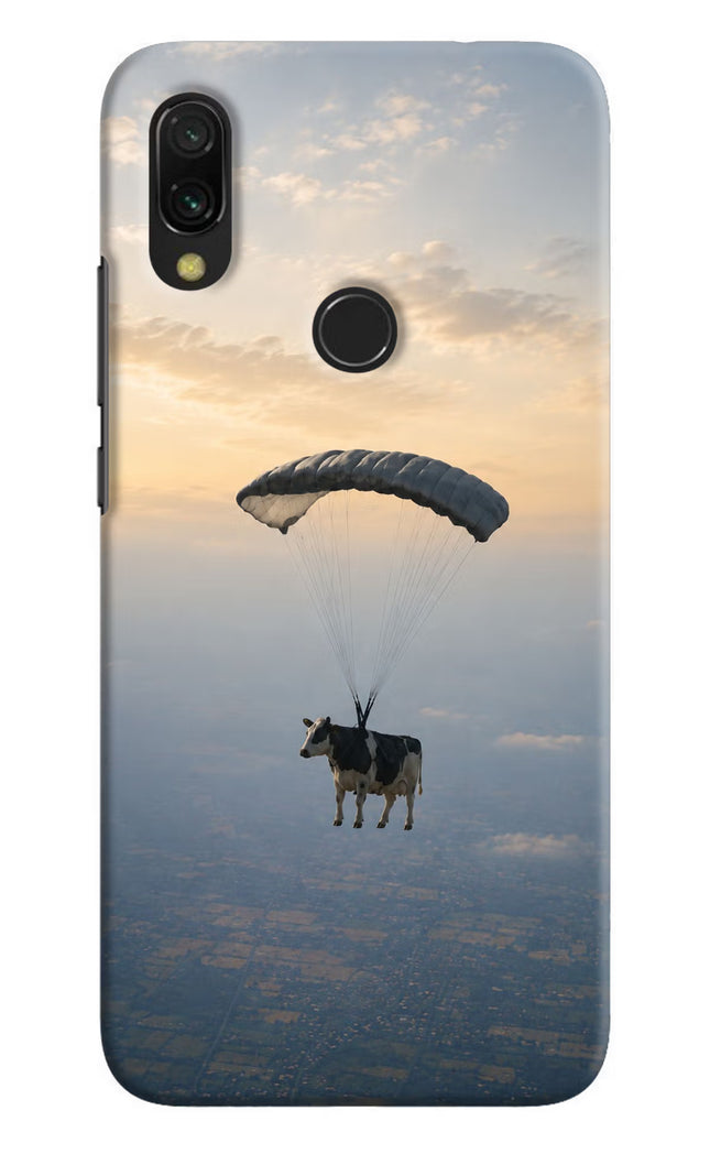 Skydiving Cow Redmi 7 Hard Case Back Cover by Casekaro