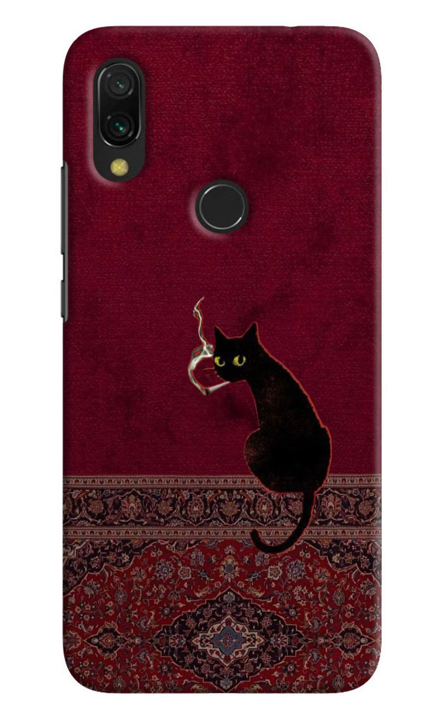 Midnight Cat Redmi 7 Back Cover, Hard case