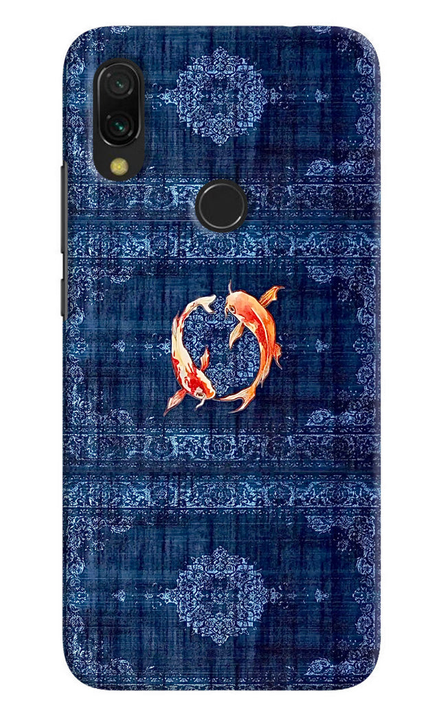 Koi Blue Redmi 7 Hard Case Back Cover by Casekaro