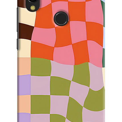 Wavy Grid Redmi 7 Hard Case Back Cover by Casekaro