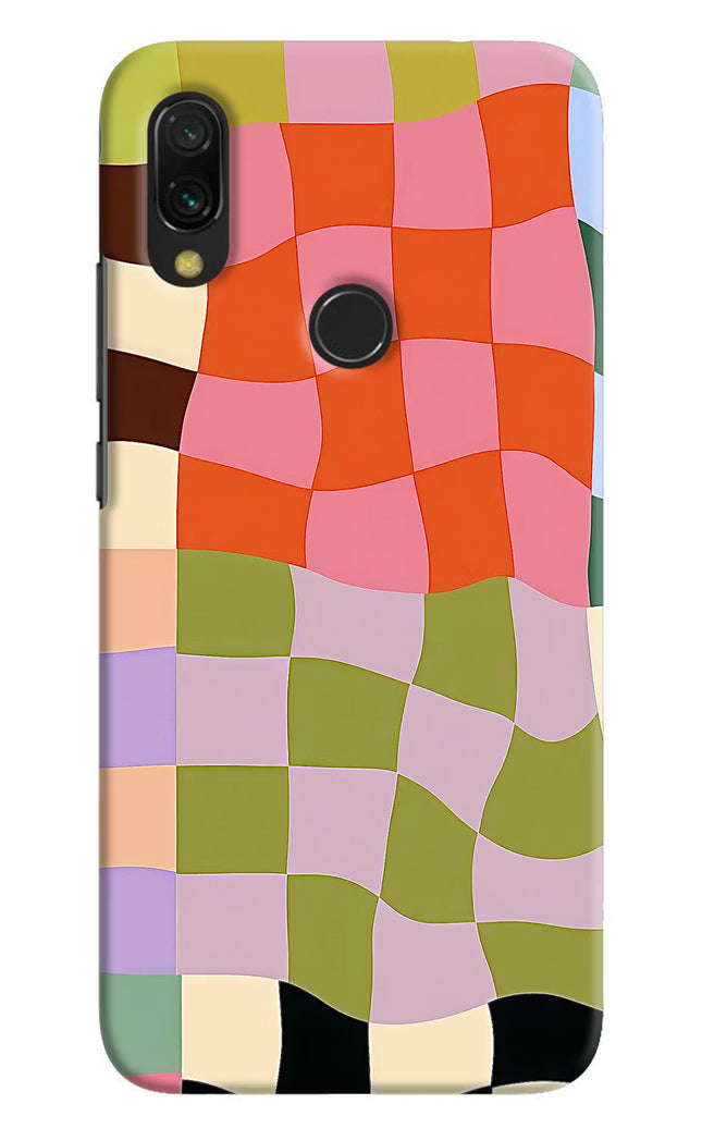 Wavy Grid Redmi 7 Hard Case Back Cover by Casekaro