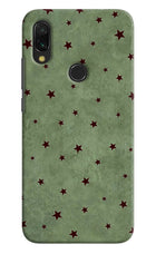 Green Stars Redmi 7 Hard Case Back Cover by Casekaro
