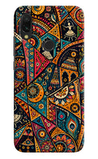 Folk Print Redmi 7 Back Cover